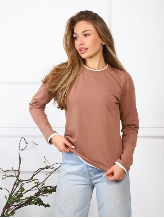 Туника "Лонгслив Бель" Т-189 кофейный